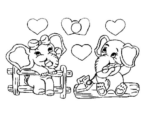 Dibujo para colorear: Día de San Valentín (Fiestas y ocasiones especiales) #54179 - Dibujos para Colorear e Imprimir Gratis