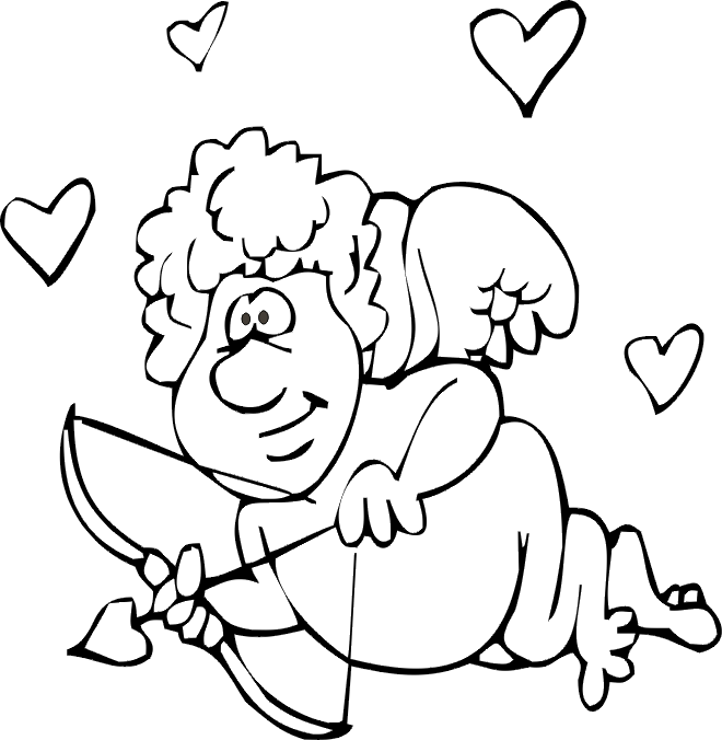 Dibujo para colorear: Día de San Valentín (Fiestas y ocasiones especiales) #54215 - Dibujos para Colorear e Imprimir Gratis