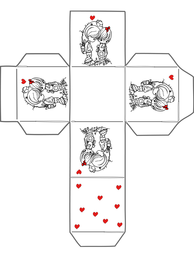 Dibujo para colorear: Día de San Valentín (Fiestas y ocasiones especiales) #54250 - Dibujos para Colorear e Imprimir Gratis