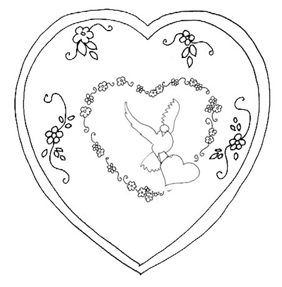 Dibujo para colorear: Día de San Valentín (Fiestas y ocasiones especiales) #54299 - Dibujos para Colorear e Imprimir Gratis