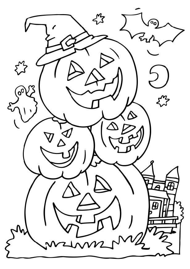 Dibujo para colorear: Halloween (Fiestas y ocasiones especiales) #55145 - Dibujos para Colorear e Imprimir Gratis