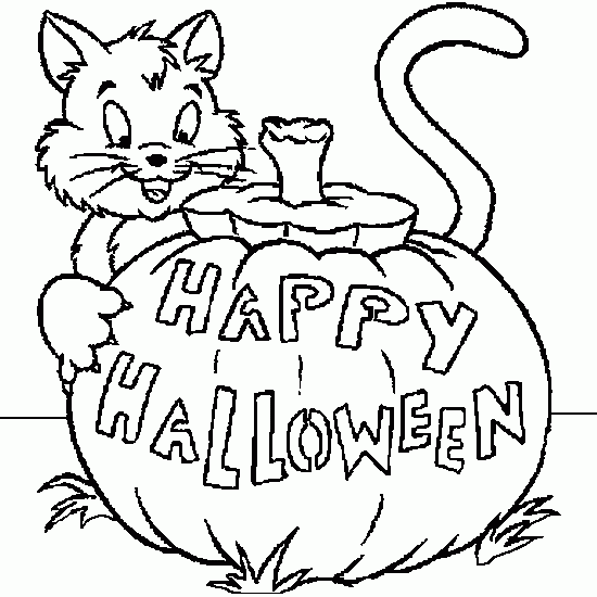 Dibujo para colorear: Halloween (Fiestas y ocasiones especiales) #55150 - Dibujos para Colorear e Imprimir Gratis