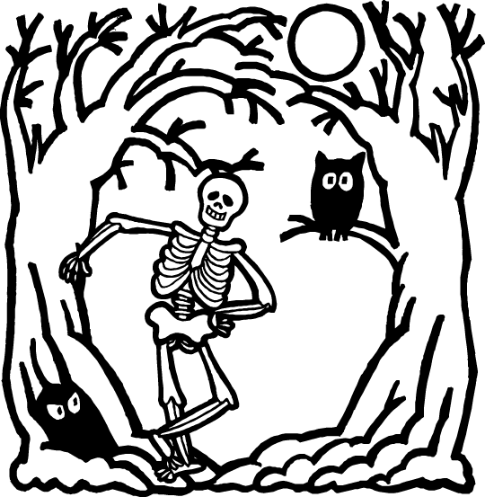 Dibujo para colorear: Halloween (Fiestas y ocasiones especiales) #55180 - Dibujos para Colorear e Imprimir Gratis