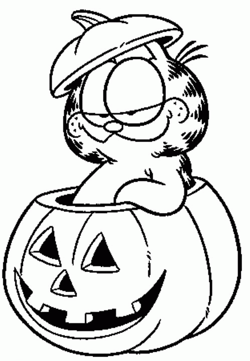 Dibujo para colorear: Halloween (Fiestas y ocasiones especiales) #55181 - Dibujos para Colorear e Imprimir Gratis