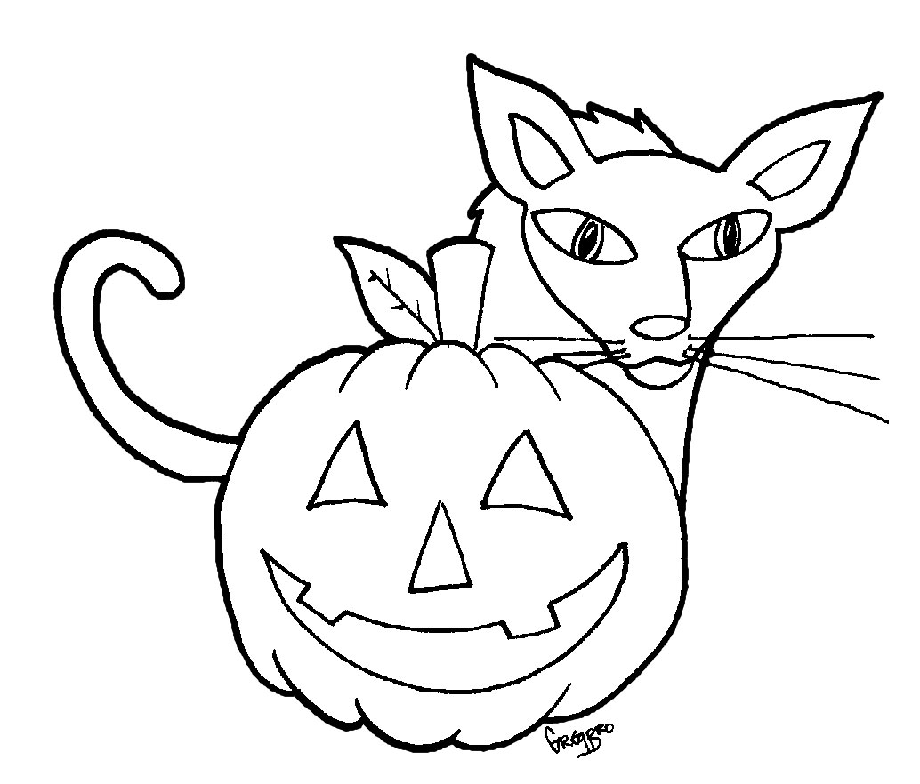 Dibujo para colorear: Halloween (Fiestas y ocasiones especiales) #55218 - Dibujos para Colorear e Imprimir Gratis