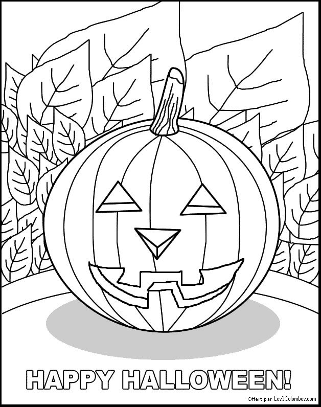 Dibujo para colorear: Halloween (Fiestas y ocasiones especiales) #55233 - Dibujos para Colorear e Imprimir Gratis