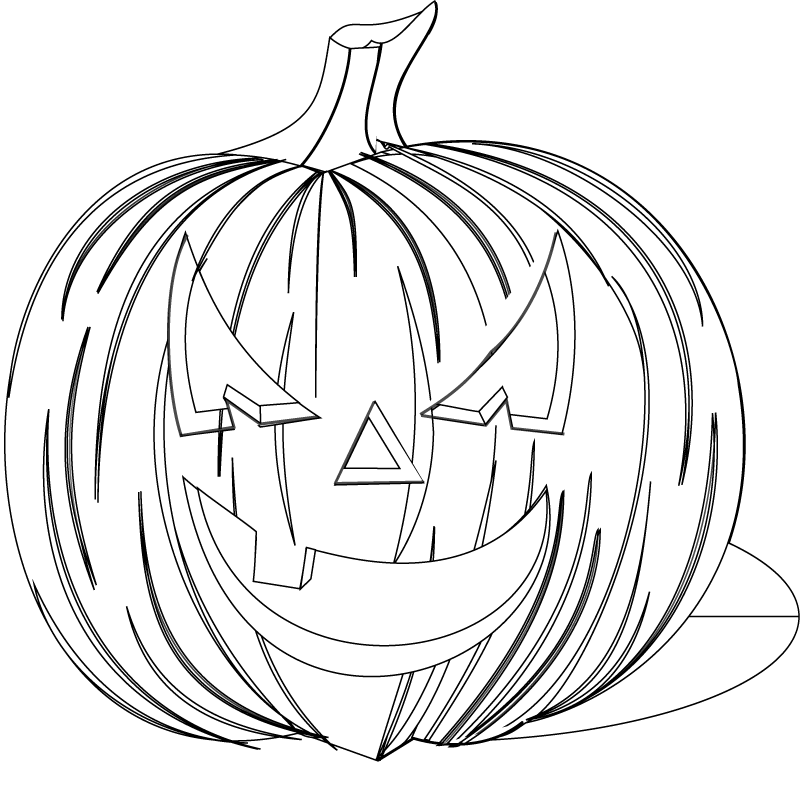 Dibujo para colorear: Halloween (Fiestas y ocasiones especiales) #55246 - Dibujos para Colorear e Imprimir Gratis