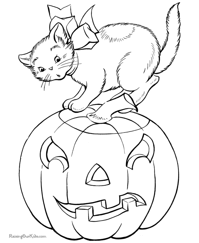 Dibujo para colorear: Halloween (Fiestas y ocasiones especiales) #55252 - Dibujos para Colorear e Imprimir Gratis