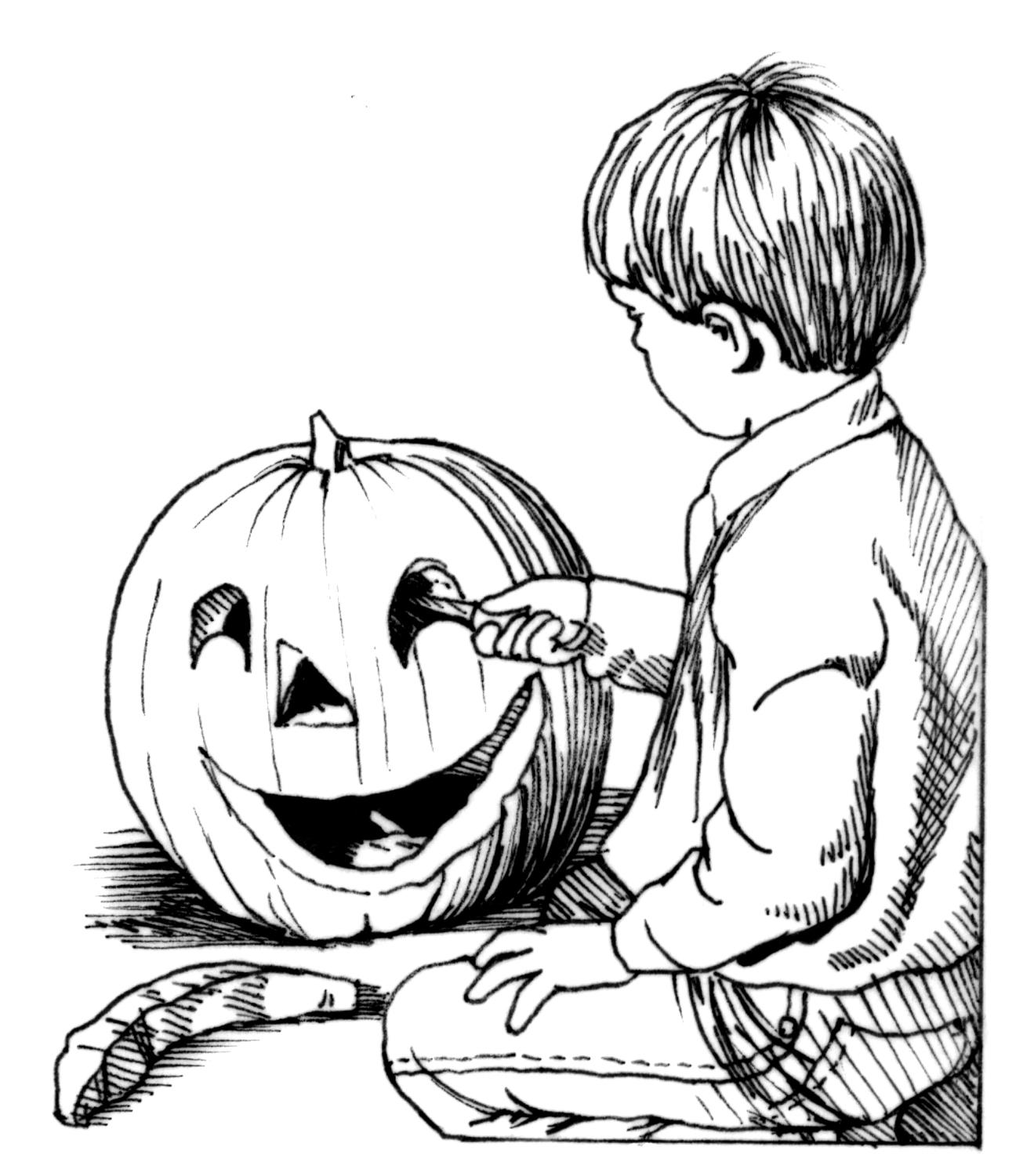 Dibujo para colorear: Halloween (Fiestas y ocasiones especiales) #55268 - Dibujos para Colorear e Imprimir Gratis