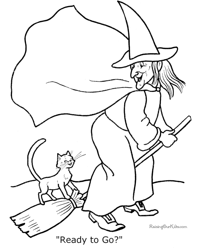 Dibujo para colorear: Halloween (Fiestas y ocasiones especiales) #55271 - Dibujos para Colorear e Imprimir Gratis