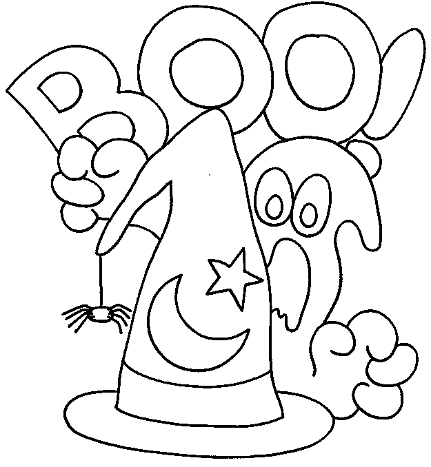 Dibujo para colorear: Halloween (Fiestas y ocasiones especiales) #55281 - Dibujos para Colorear e Imprimir Gratis