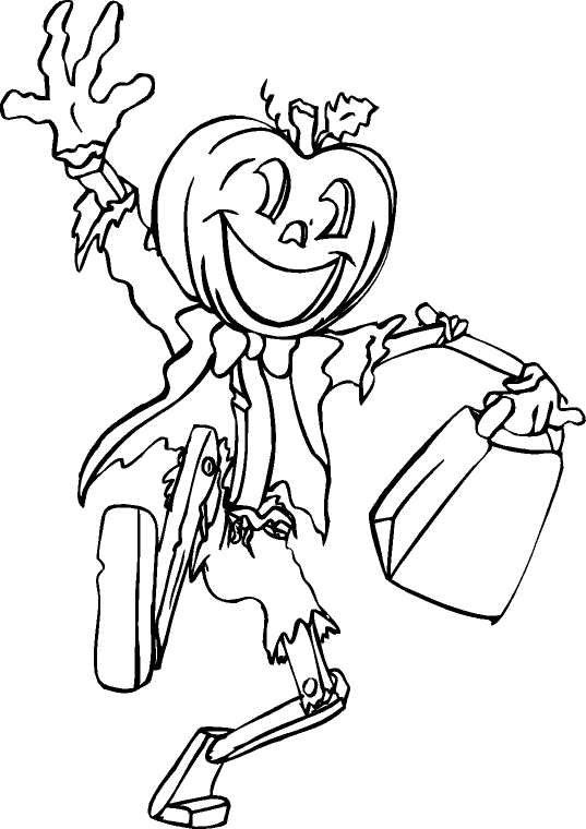 Dibujo para colorear: Halloween (Fiestas y ocasiones especiales) #55306 - Dibujos para Colorear e Imprimir Gratis