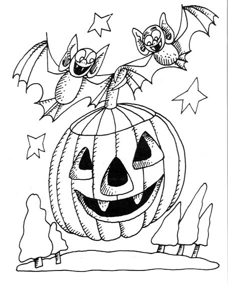 Dibujo para colorear: Halloween (Fiestas y ocasiones especiales) #55311 - Dibujos para Colorear e Imprimir Gratis