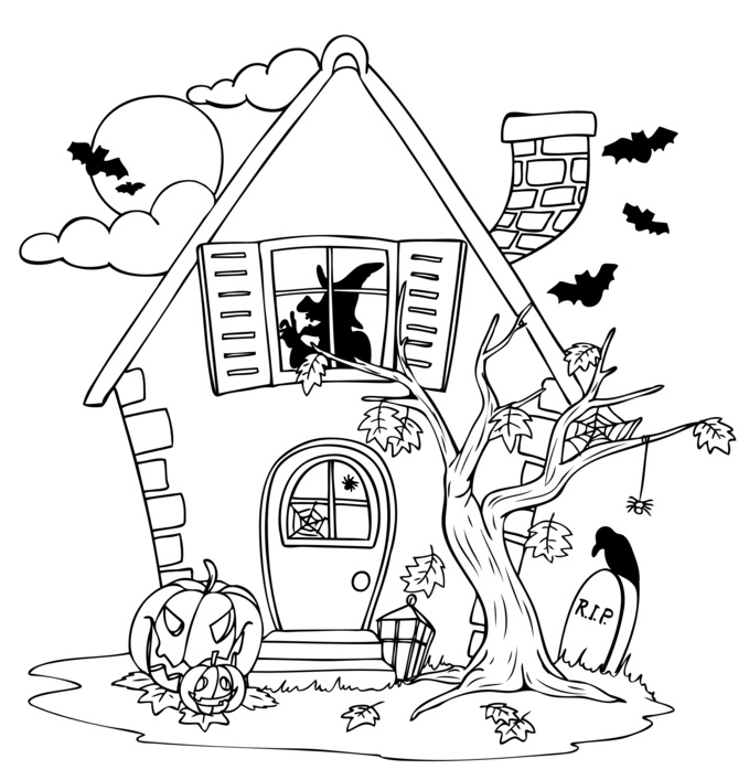 Dibujos de Halloween #55383 (Fiestas y ocasiones especiales) para colorear  – Páginas imprimibles gratis