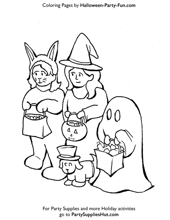 Dibujo para colorear: Halloween (Fiestas y ocasiones especiales) #55404 - Dibujos para Colorear e Imprimir Gratis