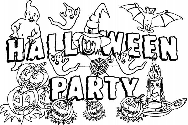 Dibujo para colorear: Halloween (Fiestas y ocasiones especiales) #55411 - Dibujos para Colorear e Imprimir Gratis