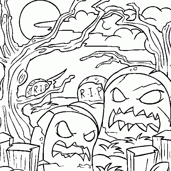 Dibujo para colorear: Halloween (Fiestas y ocasiones especiales) #55431 - Dibujos para Colorear e Imprimir Gratis