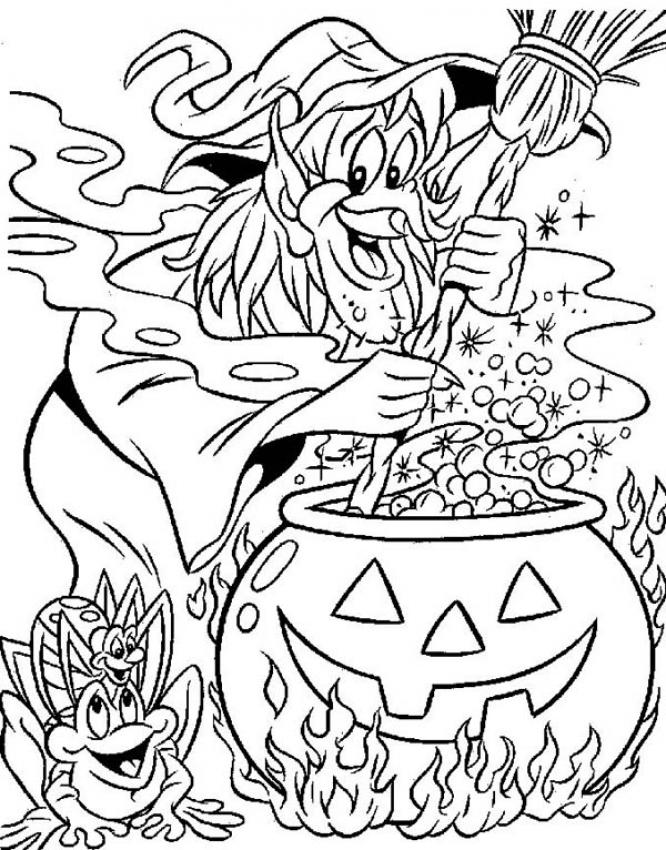 Dibujo para colorear: Halloween (Fiestas y ocasiones especiales) #55441 - Dibujos para Colorear e Imprimir Gratis