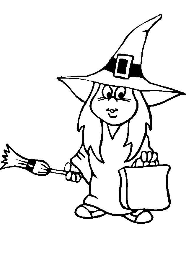 Dibujo para colorear: Halloween (Fiestas y ocasiones especiales) #55462 - Dibujos para Colorear e Imprimir Gratis