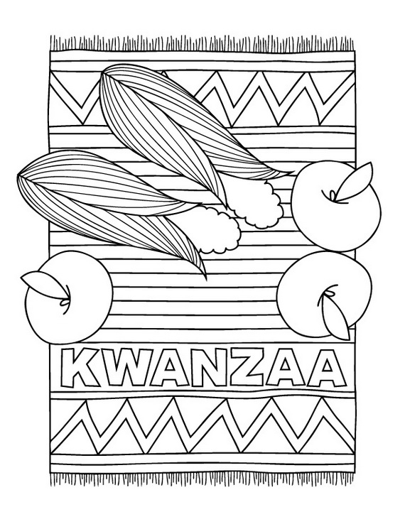 Dibujo para colorear: Kwanzaa (Fiestas y ocasiones especiales) #60422 - Dibujos para Colorear e Imprimir Gratis