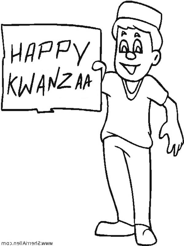 Dibujo para colorear: Kwanzaa (Fiestas y ocasiones especiales) #60596 - Dibujos para Colorear e Imprimir Gratis
