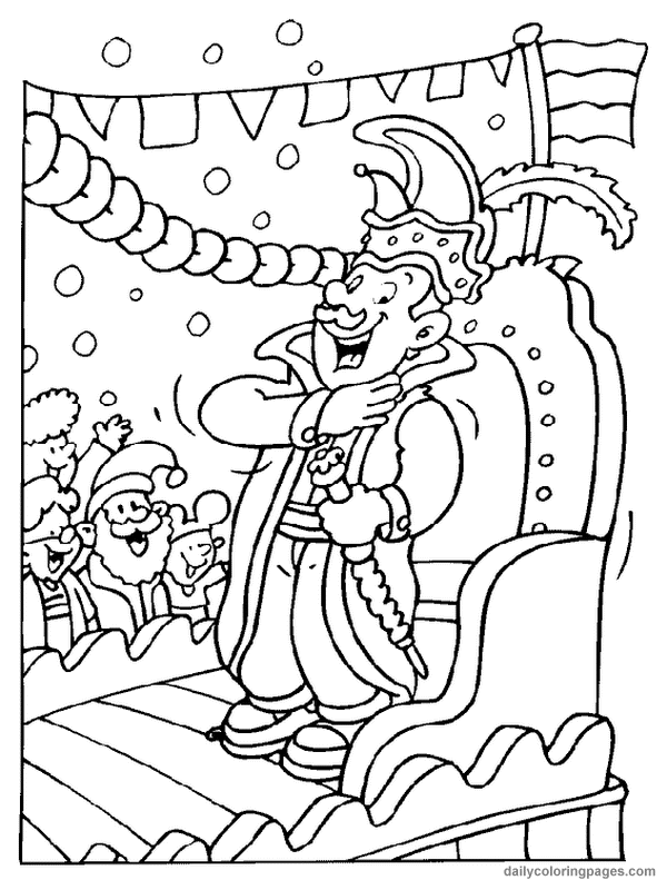 Dibujo para colorear: Mardi Gras (Fiestas y ocasiones especiales) #60621 - Dibujos para Colorear e Imprimir Gratis