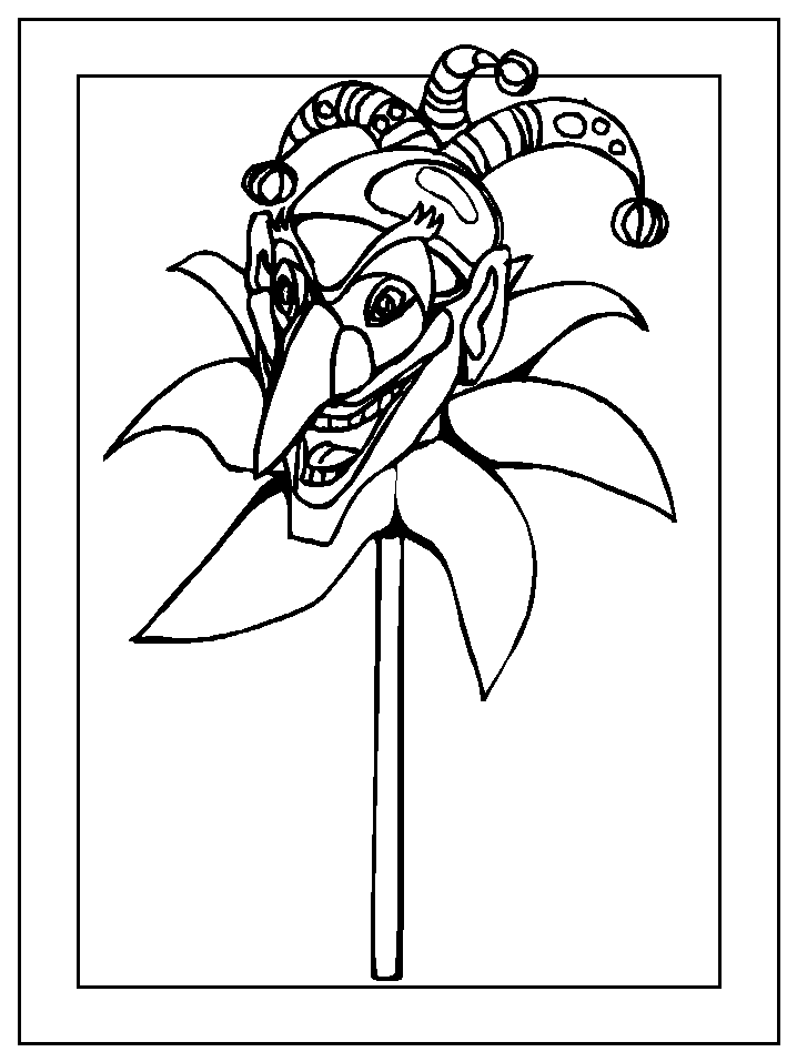 Dibujo para colorear: Mardi Gras (Fiestas y ocasiones especiales) #60686 - Dibujos para Colorear e Imprimir Gratis