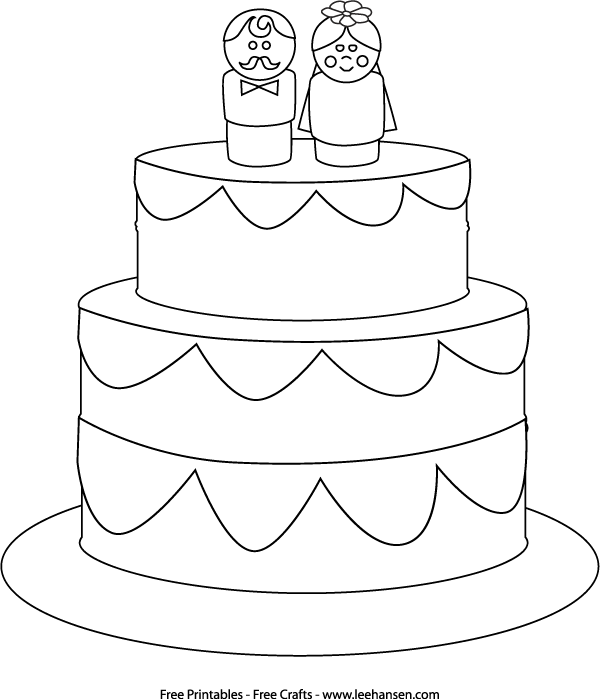 Dibujo para colorear: Matrimonio (Fiestas y ocasiones especiales) #55991 - Dibujos para Colorear e Imprimir Gratis