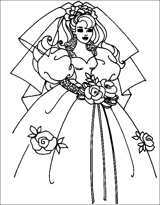 Dibujo para colorear: Matrimonio (Fiestas y ocasiones especiales) #56022 - Dibujos para Colorear e Imprimir Gratis