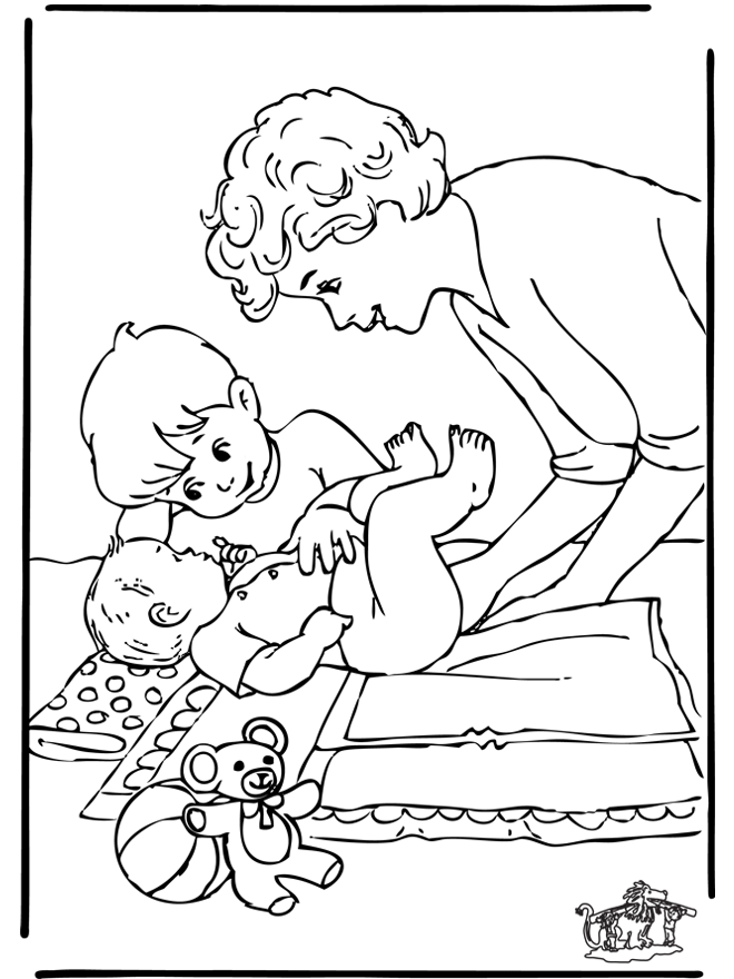 Dibujo para colorear: Nacimiento (Fiestas y ocasiones especiales) #55630 - Dibujos para Colorear e Imprimir Gratis