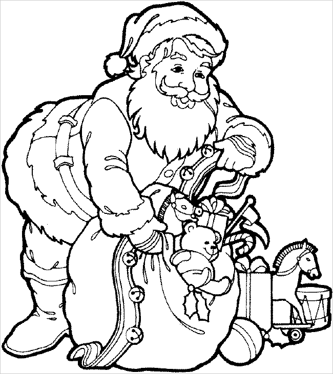 Dibujo para colorear: Navidad (Fiestas y ocasiones especiales) #54751 - Dibujos para Colorear e Imprimir Gratis