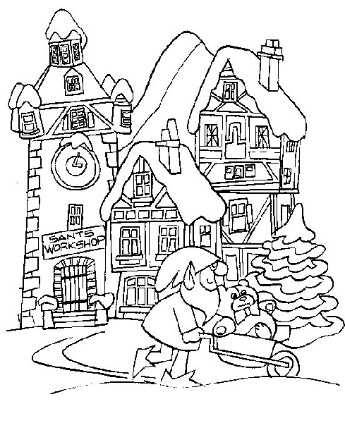 Dibujo para colorear: Navidad (Fiestas y ocasiones especiales) #54779 - Dibujos para Colorear e Imprimir Gratis