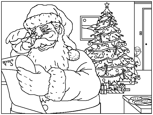 Dibujo para colorear: Navidad (Fiestas y ocasiones especiales) #54799 - Dibujos para Colorear e Imprimir Gratis