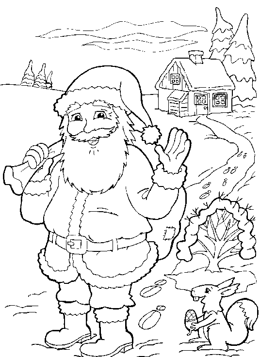 Dibujo para colorear: Navidad (Fiestas y ocasiones especiales) #54821 - Dibujos para Colorear e Imprimir Gratis