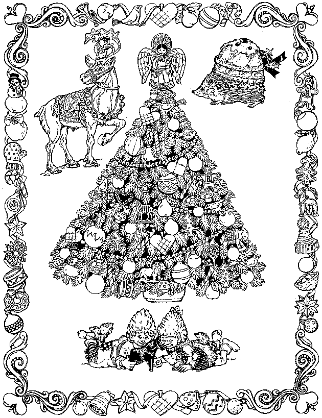 Dibujo para colorear: Navidad (Fiestas y ocasiones especiales) #54827 - Dibujos para Colorear e Imprimir Gratis