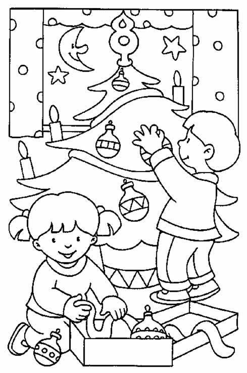 Dibujo para colorear: Navidad (Fiestas y ocasiones especiales) #54865 - Dibujos para Colorear e Imprimir Gratis