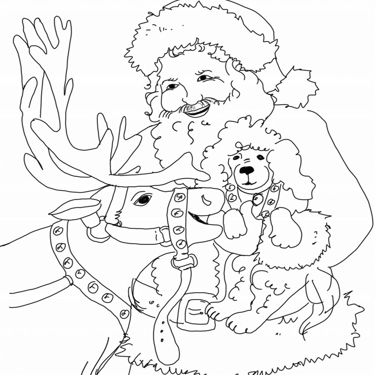 Dibujo para colorear: Navidad (Fiestas y ocasiones especiales) #54895 - Dibujos para Colorear e Imprimir Gratis