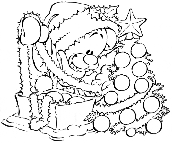 Dibujo para colorear: Navidad (Fiestas y ocasiones especiales) #54915 - Dibujos para Colorear e Imprimir Gratis