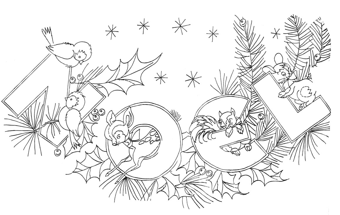 Dibujo para colorear: Navidad (Fiestas y ocasiones especiales) #54916 - Dibujos para Colorear e Imprimir Gratis
