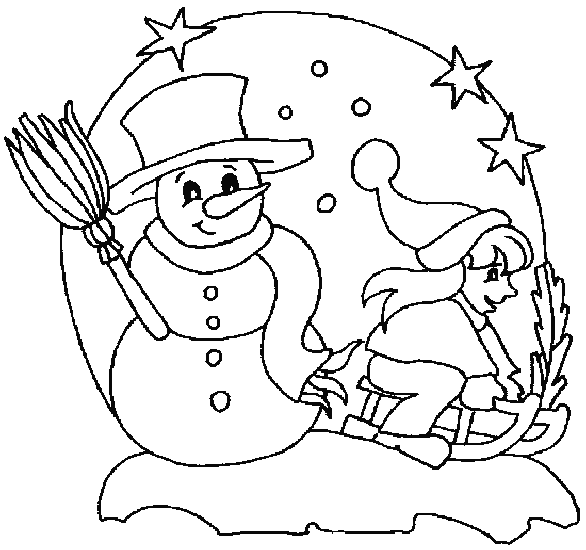 Dibujo para colorear: Navidad (Fiestas y ocasiones especiales) #54966 - Dibujos para Colorear e Imprimir Gratis