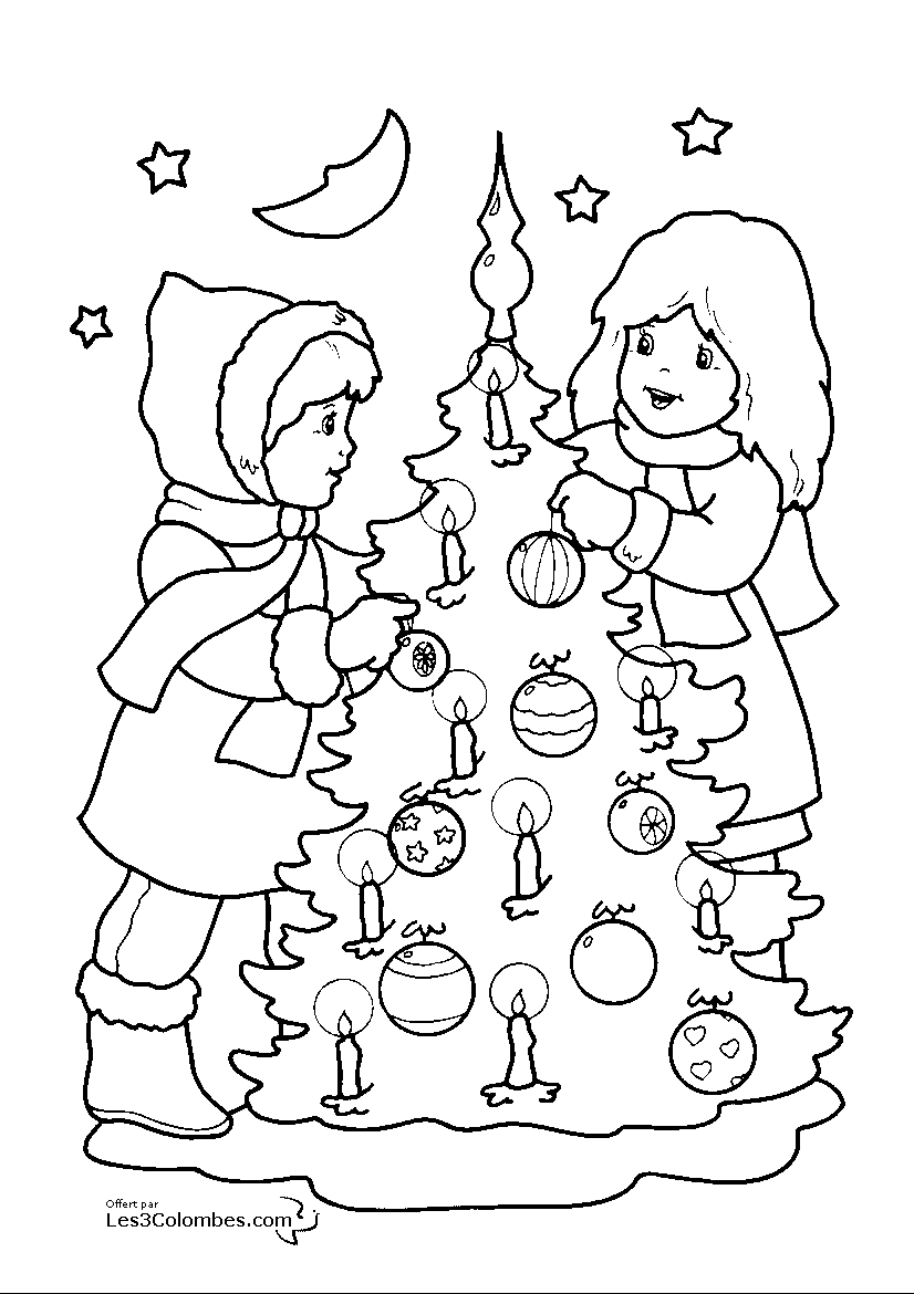 Dibujo para colorear: Navidad (Fiestas y ocasiones especiales) #55000 - Dibujos para Colorear e Imprimir Gratis