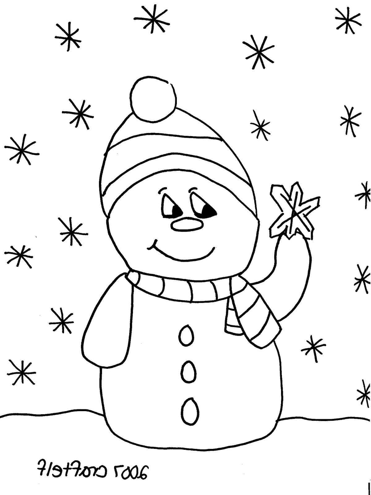 Dibujo para colorear: Navidad (Fiestas y ocasiones especiales) #55020 - Dibujos para Colorear e Imprimir Gratis