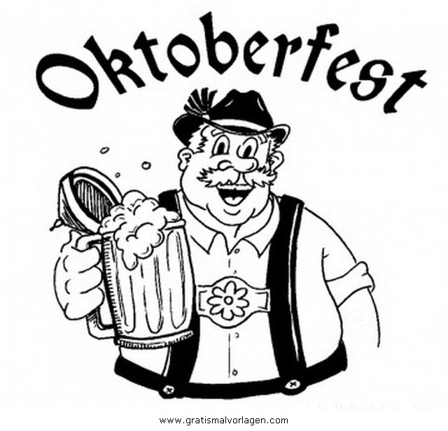 Dibujo para colorear: Oktoberfest (Fiestas y ocasiones especiales) #59404 - Dibujos para Colorear e Imprimir Gratis