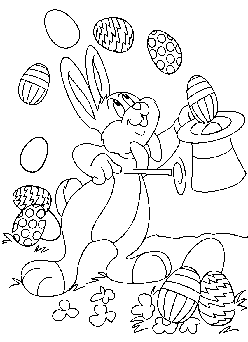 Dibujo para colorear: Pascua (Fiestas y ocasiones especiales) #54354 - Dibujos para Colorear e Imprimir Gratis