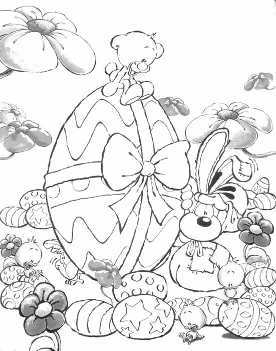 Dibujo para colorear: Pascua (Fiestas y ocasiones especiales) #54400 - Dibujos para Colorear e Imprimir Gratis