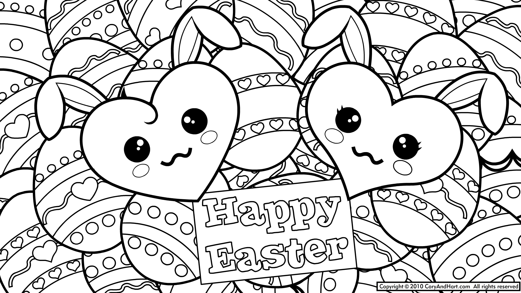 Dibujo para colorear: Pascua (Fiestas y ocasiones especiales) #54544 - Dibujos para Colorear e Imprimir Gratis