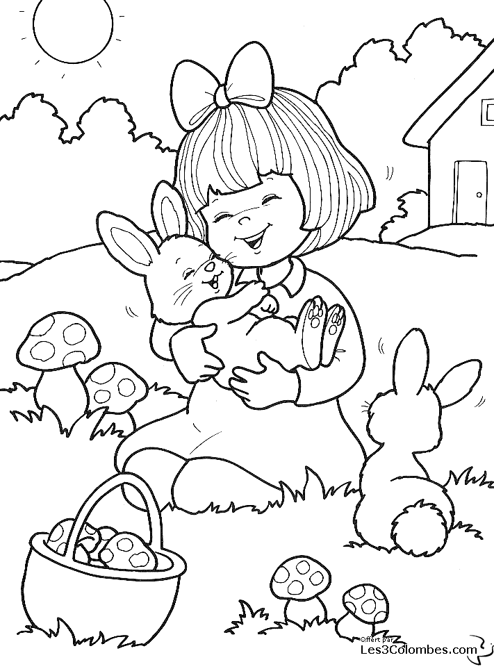 Dibujo para colorear: Pascua (Fiestas y ocasiones especiales) #54656 - Dibujos para Colorear e Imprimir Gratis