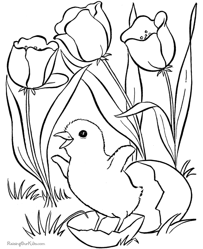 Dibujo para colorear: Pascua (Fiestas y ocasiones especiales) #54734 - Dibujos para Colorear e Imprimir Gratis