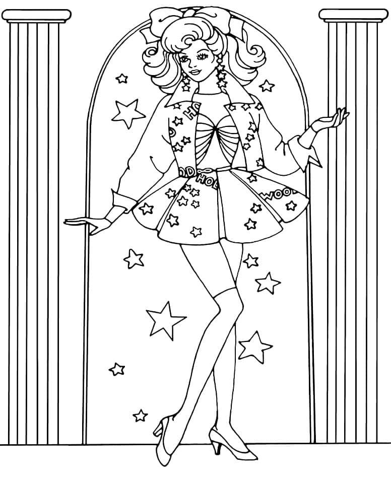 Dibujo gratuito Barbie #175506 de la coleccion Juguetes y Juegos para imprimir