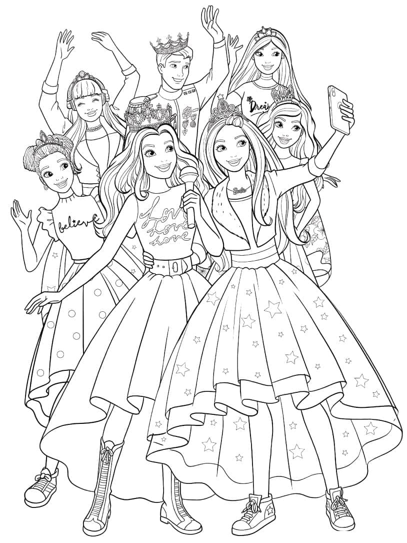 Dibujo gratuito Barbie #175539 de la coleccion Juguetes y Juegos para imprimir